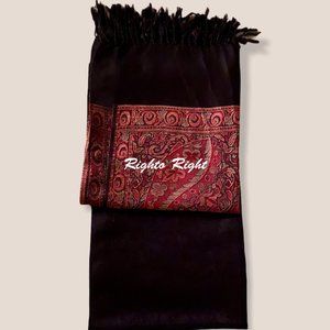 Pashmina Shawl 91 X 44 Inches Black New Large